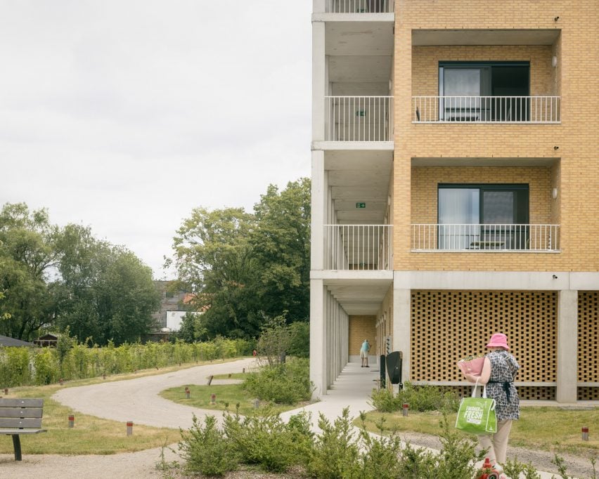 アントワープのブロイデンボー集合住宅ブロックの外観