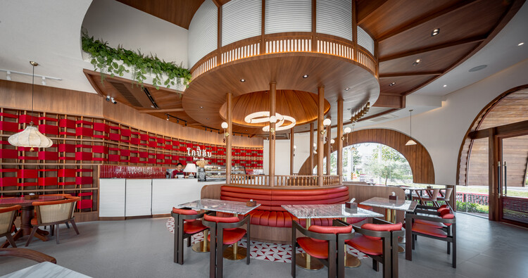 Kopihub Restaurant / Does Studio - インテリア写真、ダイニングルーム、木材、椅子