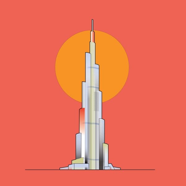 SOM のブルジュ・ハリファは 2010 年の最も重要な建物でした