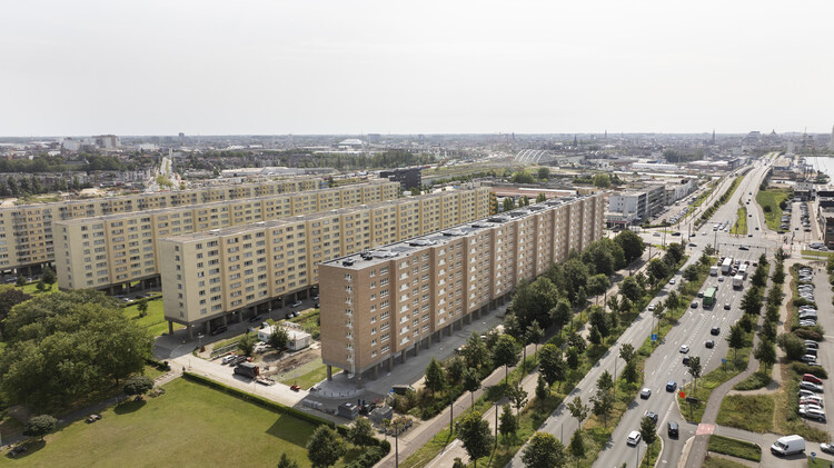Langblokken Social Housing / A2D Architects + Architectenbureau vanhecke＆Suls -Exterior Photography