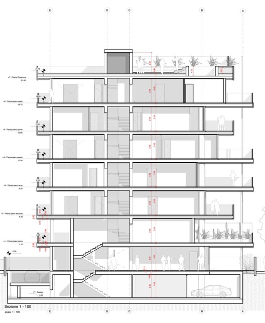 de Amicis 154レジデンシアビルディング / Giovanni Vaccarini Architetti -Image 28 of 33