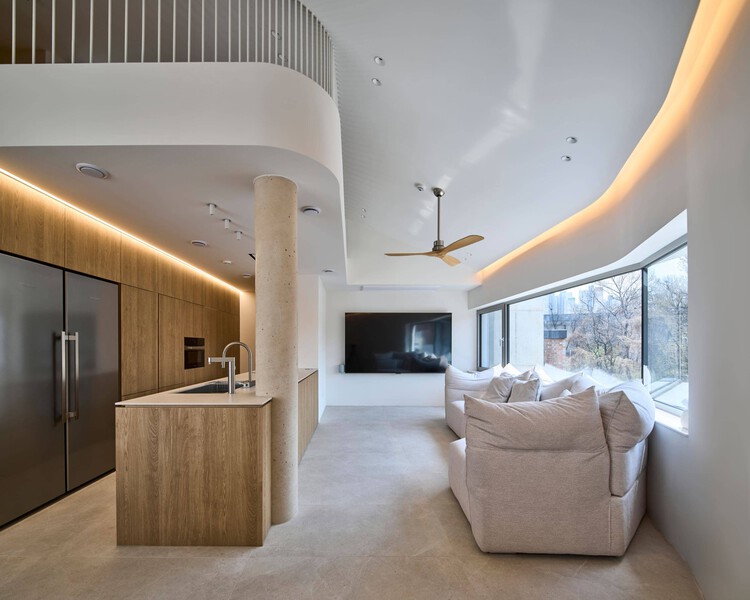 Nabi House / Todot Architects and Partners-インテリア写真、木材、照明