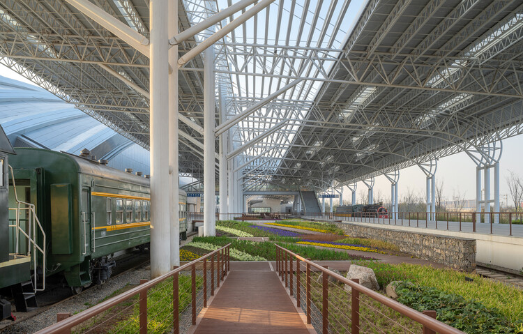 中国黄色の湿地博物館鉄道公園 / dushe建築デザイン - インテリア写真、ガラス、鋼鉄、梁