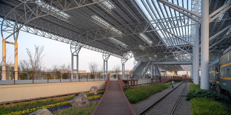 中国黄色の湿地博物館鉄道公園 / dushe建築デザイン - 外部写真、ビーム