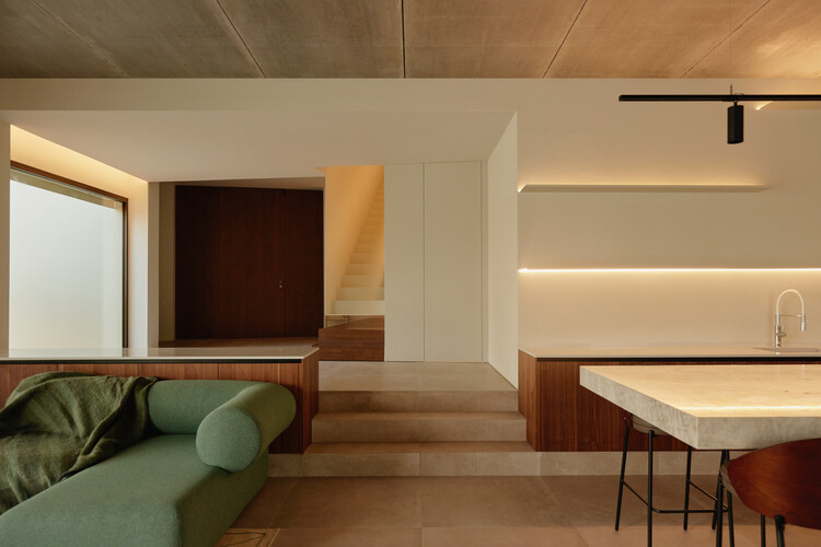 El Recer House / Viraje Arquitectura-インテリア写真、木材、照明、カウンタートップ