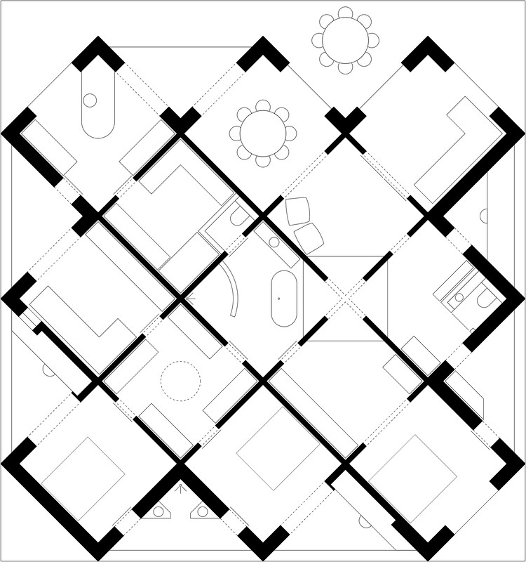 45°グリッドハウス / Objekt Architecten -Image 21 of 22
