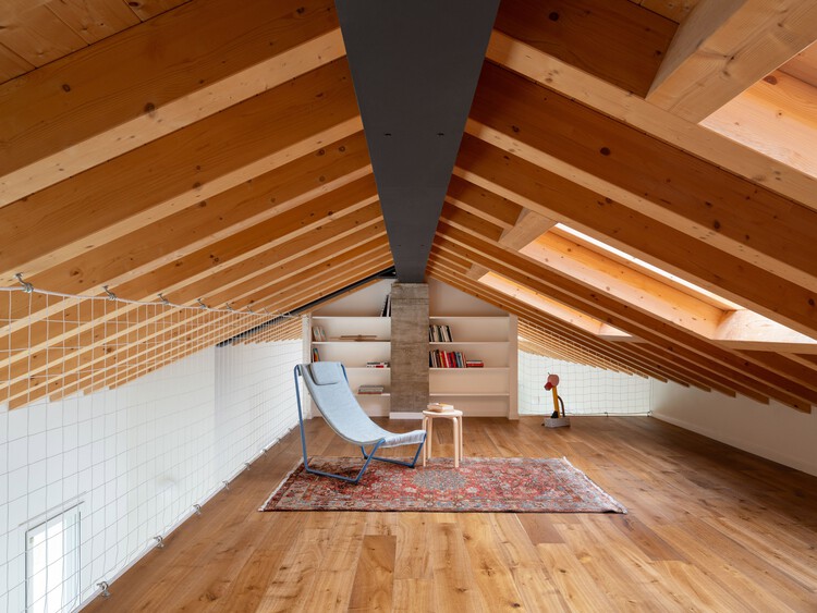 House Plana / Marco Turcato-インテリア写真、木材、梁