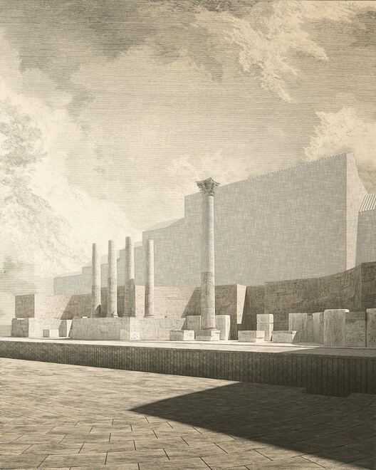 David Chipperfield Architectsは、イタリアのブレシアでローマの劇場を復元して強化する計画を提示します - 画像1/10