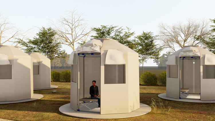 ナイジェリアの建築家ブロッサムエロモセルデザイン伝統的なアフリカの小屋に触発された難民シェルター - 画像1/4