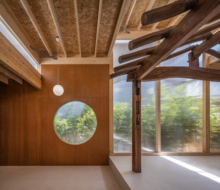Giwa Building / Drawing Works-インテリア写真、木材、ビーム