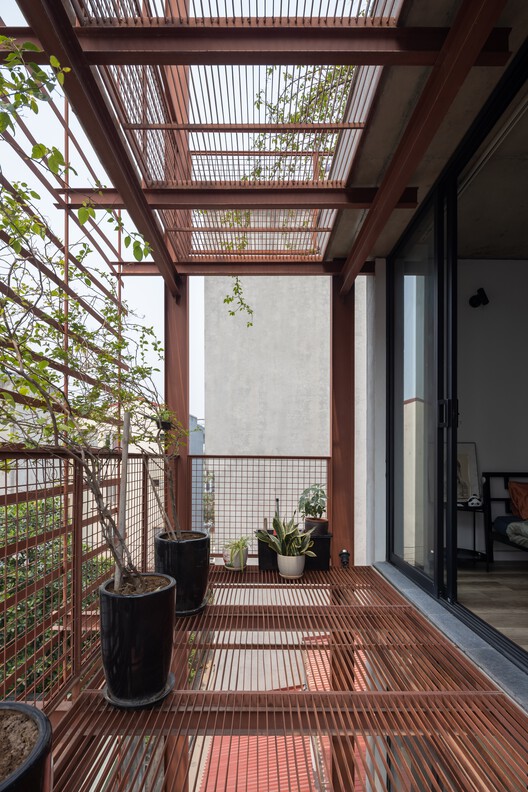 MK House / Atelier 12-インテリア写真、木材、バルコニー、デッキ