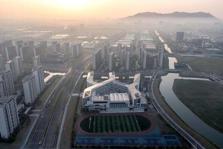 南京大学蘇州提携小学校 / tus -design -aerial View Photography、Cityscape