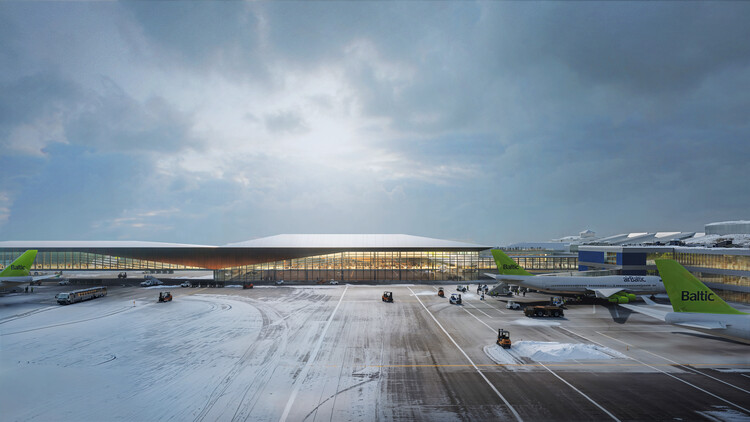 Zaha Hadid Architectsは、リトアニアのVilnius AirportにあるNew Arrivalsターミナルの競争に勝ちます - 画像6/8