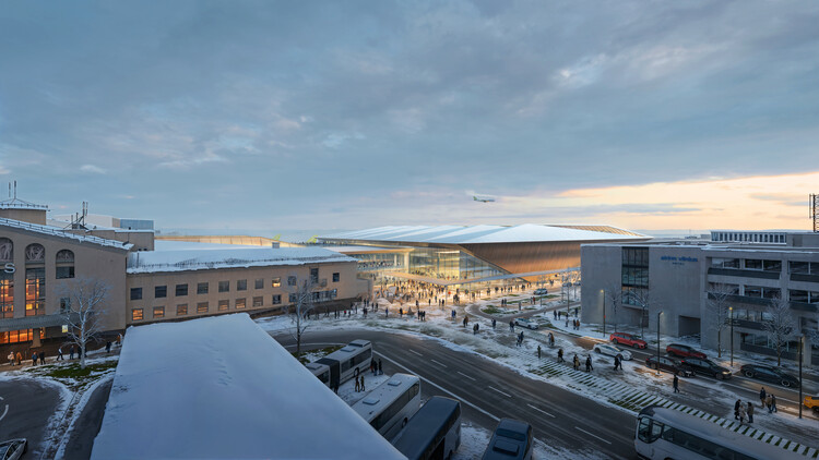 Zaha Hadid Architectsは、リトアニアのVilnius AirportにあるNew Arrivalsターミナルの競争に勝ちます - 画像3/8