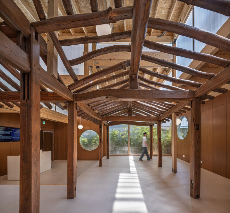 Giwa Building / Drawing Works-インテリア写真、木材、ビーム