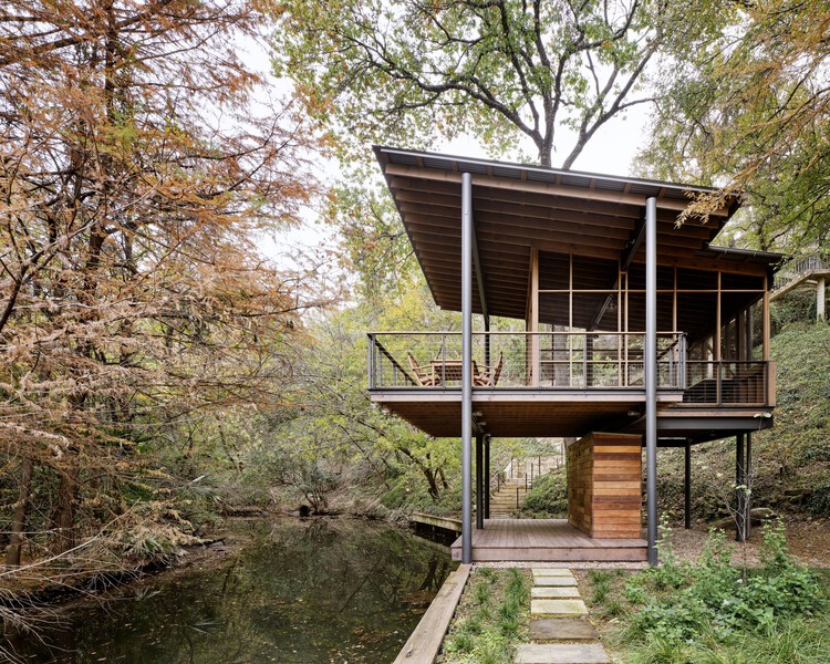 Roost Platform / Furman + Keil Architects -Exterior Photography、Wood、Deck